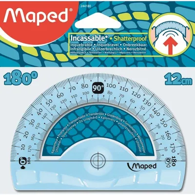 Image de Maped rapporteur demi-cercle Flex 180 degrés, 120 mm