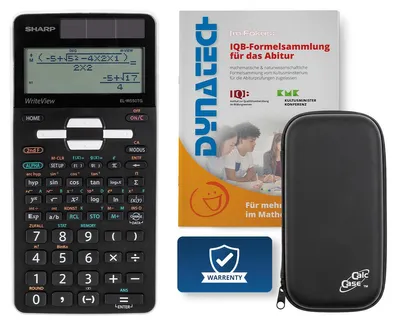 Produktbild von Sharp EL-W550TG Schulrechner, Tasche & IQB-Formelsammlung für Abitur ab 2030