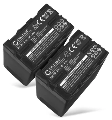 Immagine prodotto di CELLONIC 2x Batteria per Fotocamera Compatibile con Sony PXW-FS7, PXW-FS7M2, PMW-EX1r, BP-U60 – (5200mAh, 14.4V)