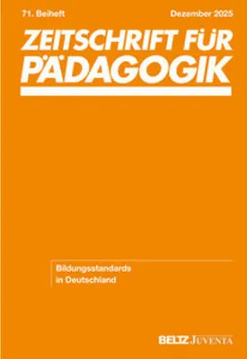 Immagine prodotto di Zeitschrift für Pädagogik 71.Beiheft 2025