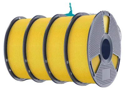 Image de Filament 3D, matériau écologique, grande compatibilité, jaune vif