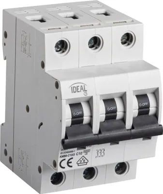 Image de Disjoncteur Kanlux KMB6-C10/3 3P, C, 10 A, 6 kA