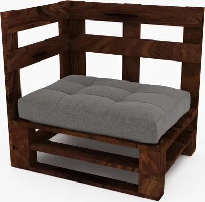Produktbild von Lermowood Palettenmöbel Mpe Eckbank 80 x 80 cm Palisander | Europaletten Indoor und Outdoor Lounge Gartenmöbel Holz Gartenmöbel Set Lounge Möbel Terrasse Balkon Loft Stil Paletten