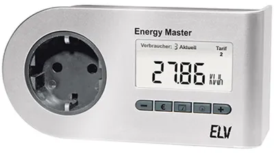 Energiekostenmessgerät mit TrueRMS, 10 Speicherplätzen, Prognose