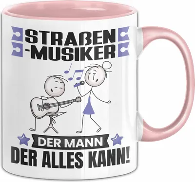 Produktbild von Straßenmusiker Tasse Geschenk für Straßenmusiker Der Mann Der Alles Kann Geschenkidee zum Geburtstag (Rosa)