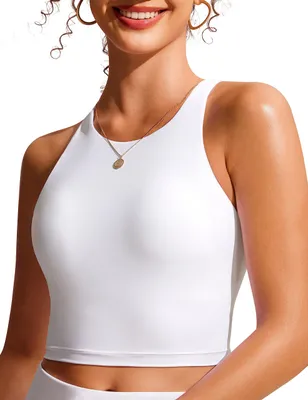 Produktbild von CRZ YOGA Racerback Crop Bikini Oberteil Weiss 40