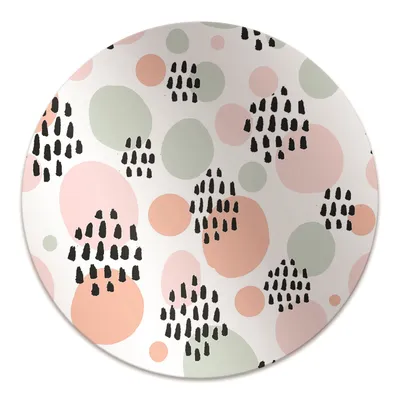 Produktbild von Rundmatte - Stuhlunterlage Bürostuhlunterlage - Rund Ø 100 cm - Bodenmatte - Fußmatte - Bunte Punkte