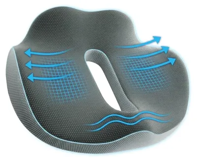 Produktbild von Orthopädisches Ergonomisches Sitzkissen für Bürostuhl - 40 x 38 x 10 cm