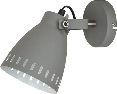 Zdjęcie produktu dla Kinkiet ścienny Italux Franklin industrialny szary MB-HN5050-1-GR+S.NICK