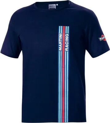 Produktbild von Kurzarm-T-Shirt Sparco Martini Racing (XS) Marineblau