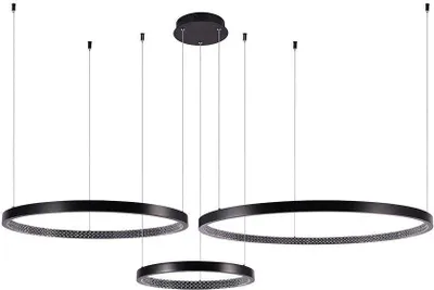 Obrázok produktu pre LED závesné svietidlo 3 krúžky čierne 4000K V-TAC VT-7824-10053
