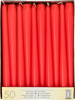 Produktbild von 7200 Leuchterkerzen rot Ø 2,2 cm · 25 cm