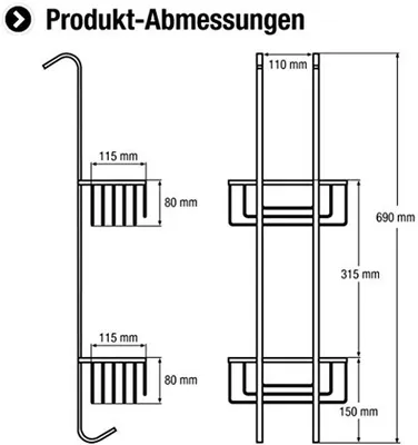 Duschkorb & -ablage, Hauptbild