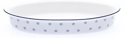 Produktbild von Ovale Auflaufform, 36 cm, Valbella, blau, aus tschechischem Porzellan, Marke: G. Benedikt