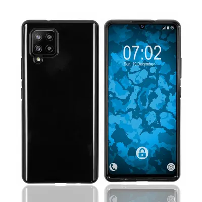 Produktbild von PhoneNatic Case kompatibel mit Samsung Galaxy A42 - schwarz Silikon Hülle crystal-case Cover