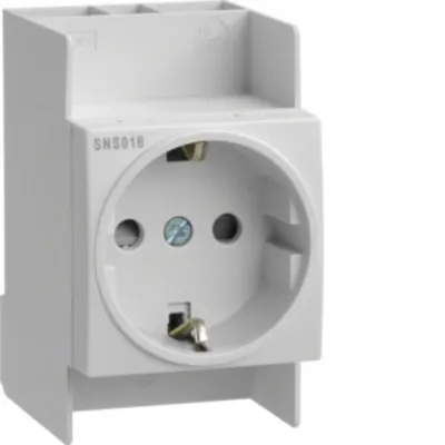 Obrázek produktu pro Zásuvka 16A,250V,OC,2,5PLE - Zásuvka pro distribuční desku SNS016