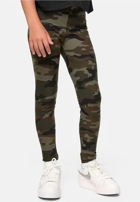 Produktbild von UCK1331 - Girls Camo Leggings wood camo 110/116