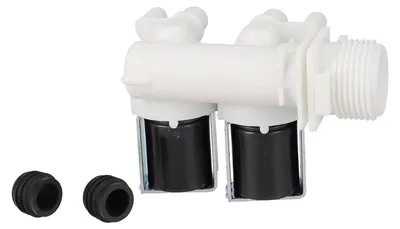 Produktbild von Bluparts 10105875 Magnetventil passend für INDESIT C00110333 2fach 180° 10mmØ in Waschmaschine