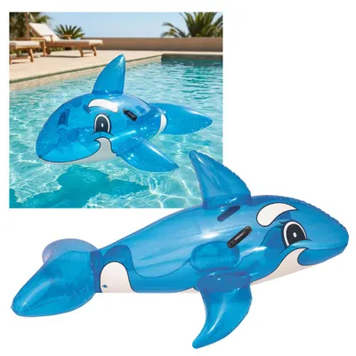 Produktbild von Schwimmtier Whale Ride-On 157x94cm blau