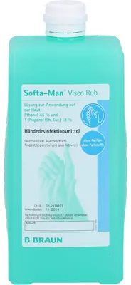 Produktbild von Softa Man Visco Rub Händedesinfektionsmittel Lösung, 1000 ml Lösung