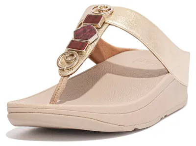 Productafbeelding van FITFLOP FitFlop Fino Ergonomische Teenslippers - Platino GEEL 38