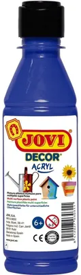 Produktbild von Jovi DECOR ACRYL Mehrzweckfarben 250 ml Flasche, ultrablau