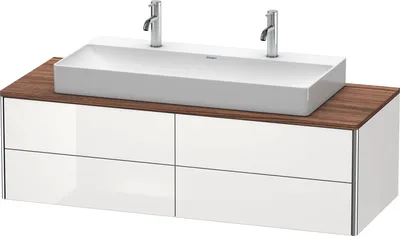 Produktbild von Waschtischunterbau XSQUARE 400x1400x548mm weiß hochglanz weiß hochglanz