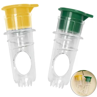 Produktbild von 5er Set Zitronenpresse Handpresse Zitruspresse Mini Entsafter manuell Kunststoff für Zitrone Orange Grapefruit Küche Haushalt gelb grün