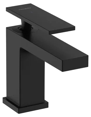Produktbild von hansgrohe Tecturis E Standventil 80 mit Hebelgriff für Kaltwasser oder vorgemischtes Wasser ohne Ablaufgarnitur, Mattschwarz