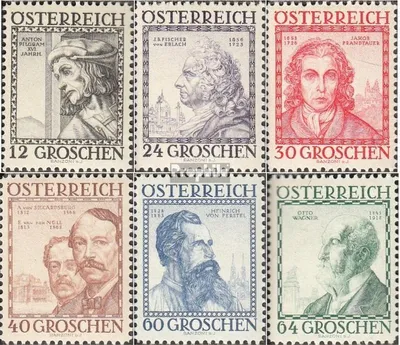 Produktbild von Briefmarken Österreich 1934 Mi 591-596 (kompl.Ausg.) Gefälligkeitsentwertung gestempelt Österr.Baumeister