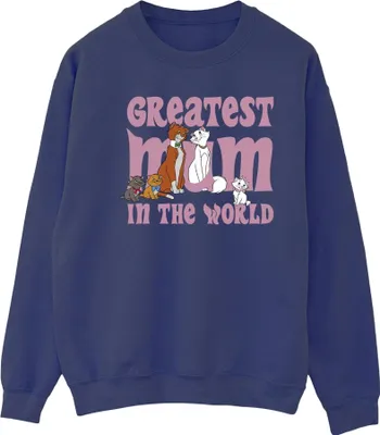 Produktbild von Disney - "The Aristocats Greatest Mum" Sweatshirt für Damen BI6944 (XL) (Marineblau)