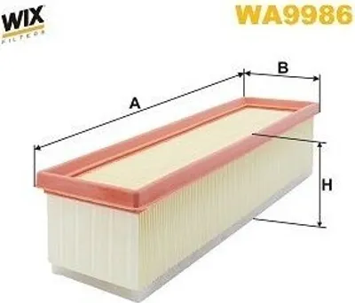 Produktbild von Luftfilter WIX FILTERS WA9986 passend für MERCEDES-BENZ C-Klasse T-modell (S205) Filtereinsatz