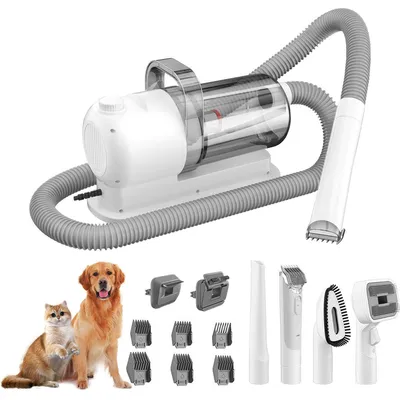 Produktbild von 6 in 1 Hundepflege Staubsauger, Hundepflegemittel, Hundestaubsauger,99 % Tierhaarentfernung,2,5 l Fassungsvermögen, mit 6 Haarkämmen,für Hunde,Katzen