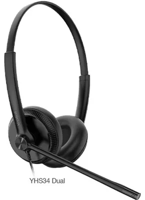 Immagine prodotto di YEALINK YHS34 Auricolare cablato Head-band Chiamate/Musica Nero