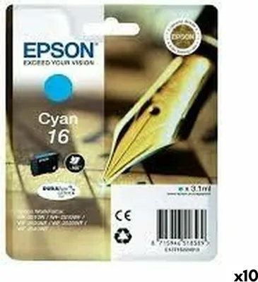 Produktbild von Tintenpatrone Original Epson T1622 cyan Packung mit 10 Stück