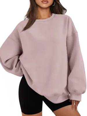 Obrázok produktu pre Dámska mikina EFAN, oversized strih, materiál: fleece, okrúhly výstrih, pulóver, štýl: ležérny
