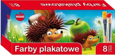 Obrázok produktu pre Plagátové farby 8 farieb 20 ml Mona