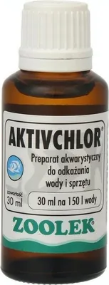 Zdjęcie produktu dla Zoolek ActivChlor 30 ml – Środek do Dezynfekcji w Akwarium Zoolek