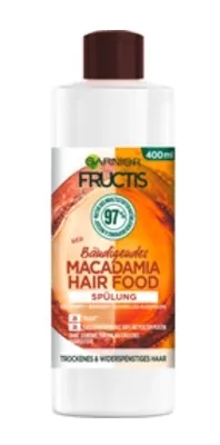 Image de Garnier Fructis Conditionneur à l'huile de Macadamia - Hydratation intense pour cheveux secs et abîmés, 400ml