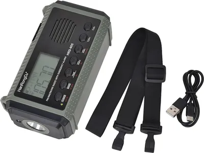 Produktbild von HanRongDa HRD-905 Allband-Radio AM FM SW WB Radio Outdoor-Notfallradio mit SOS-Alarm Taschenlampe Leselampe Solarbetriebene Handkurbel Typ-C-Aufladung