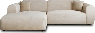 Produktbild von Lisa Design Aumance - links 4 Plätze - aus Cordstoff , Beige