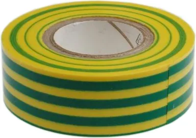 Image de Ruban isolant VDE, 10,0 m, largeur 15,0 mm, épaisseur 0,15 mm, vert/jaune - 1 pièce