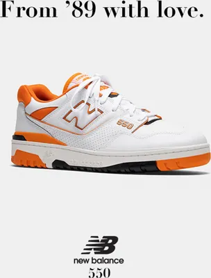 Immagine prodotto di New Balance 550 Syracuse | BB550HG1 in bianco / arancione / nero