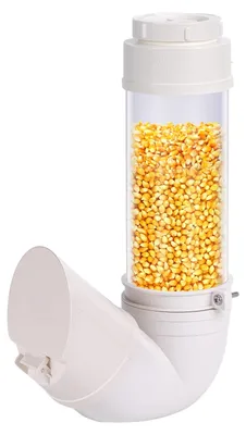 Hühnerfutter-Dispenser, PVC, 4 l, hängend, für Hühner & Enten