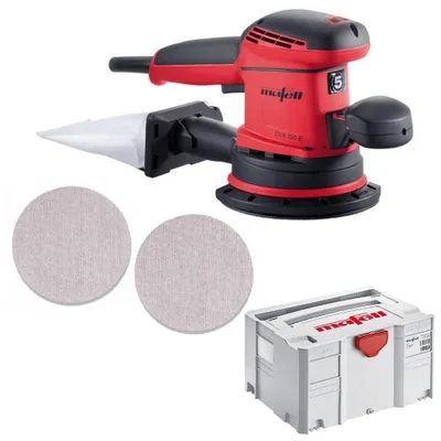 Produktbild von Mafell Exzenterschl. EVA150E/5 T-Max + Schleifgitter P 80 + Schleifgitter P 120