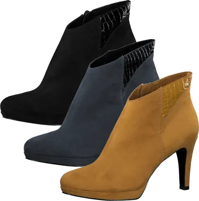 Produktbild von s.Oliver Damen Stiefeletten High Heel 5-25342-25, Größe:41 EU, Farbe:Blau