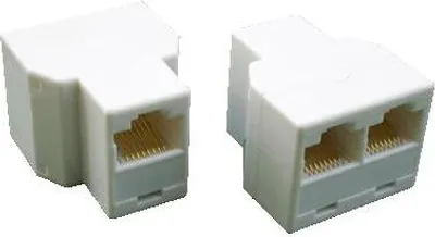 Produktbild von DATACOM Doppelkupplung 3x RJ45 8p8c Cat5E (3 x Buchse)