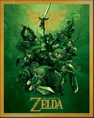 Zdjęcie produktu dla The Legend Of Zelda – Link – Efekt 3D – 20,3 x 25,4 cm – Plakat
