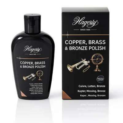 Produktbild von HAGERTY Copper Brass & Bronze Polish 250 ml – Reinigung & Glanzpflege für Kupfer, Messing und Bronze