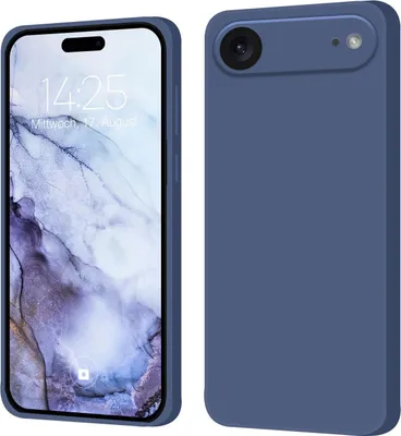 Produktbild von Hülle für Apple iPhone 17 Air Case Cover Bumper Silikon Softgrip Schutzhülle Farbe: Lavendelblau